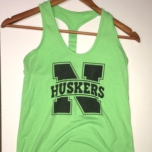 🏈 FOOTBALL SEASON 🏈 Nebraska Huskers Neon Tank